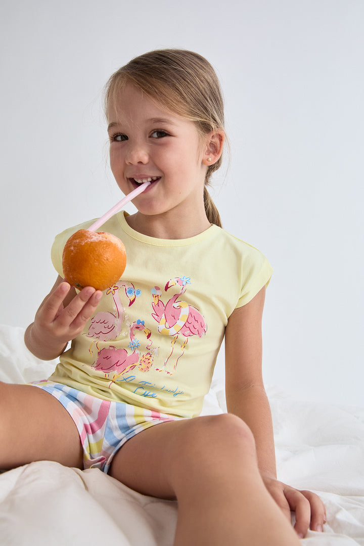 PIJAMA CORTO NIÑA FABULOUBY LIFE  VERDE