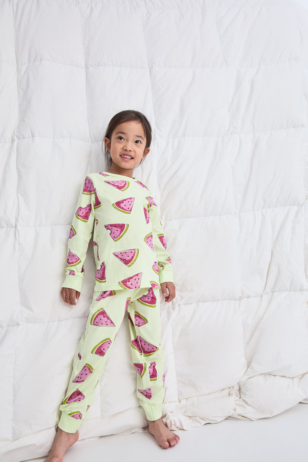 PIJAMA LARGO NIÑA WATERMELON  VERDE