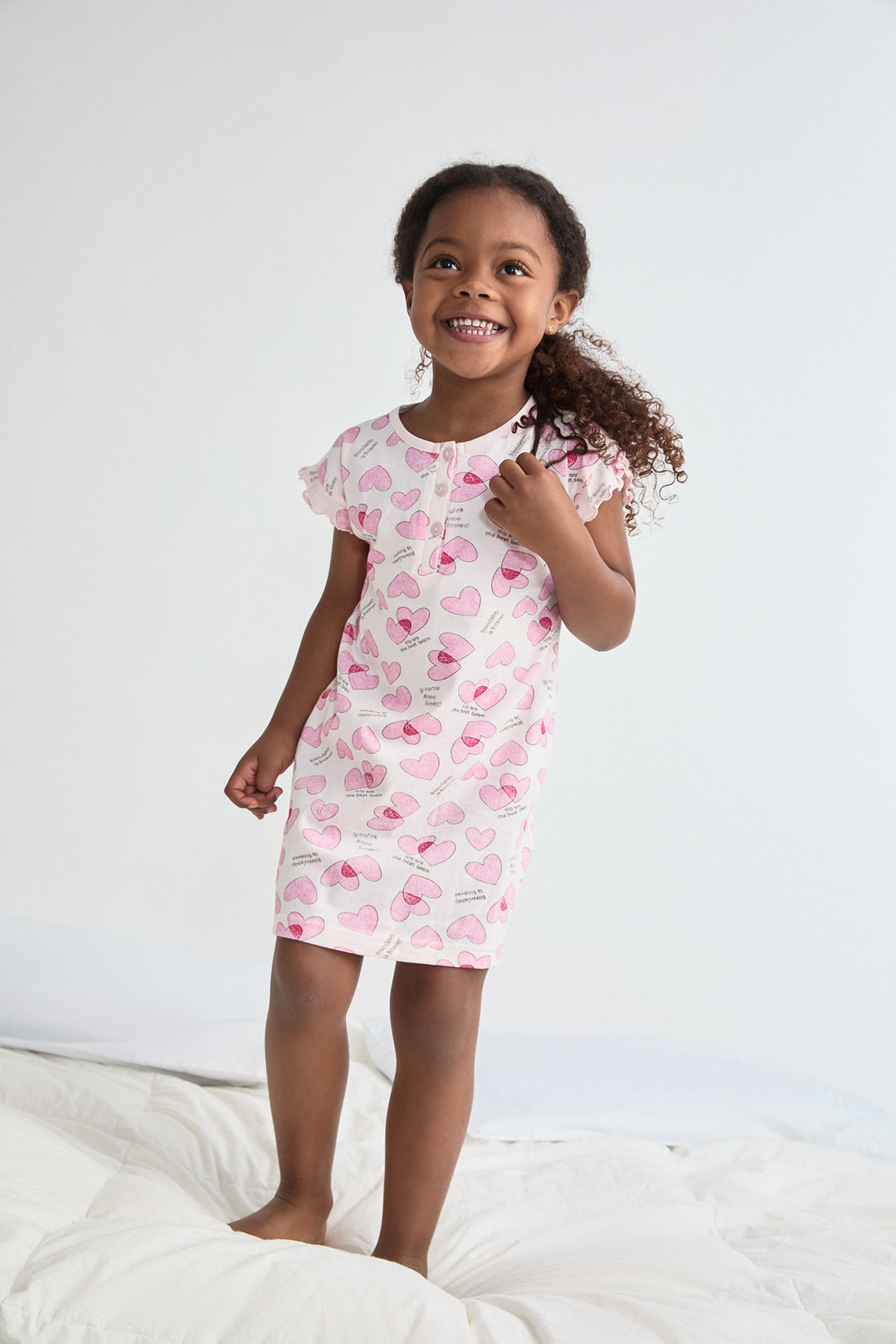 CAMISÓN NIÑA LOVE  ROSA