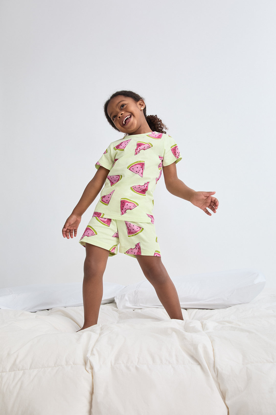 PIJAMA CORTO NIÑA WATERMELON  VERDE