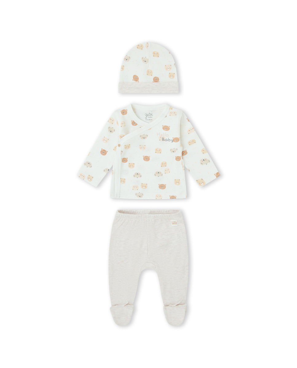 CONJUNTO JUBÓN NIÑO BEIGE