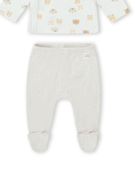 CONJUNTO JUBÓN NIÑO BEIGE