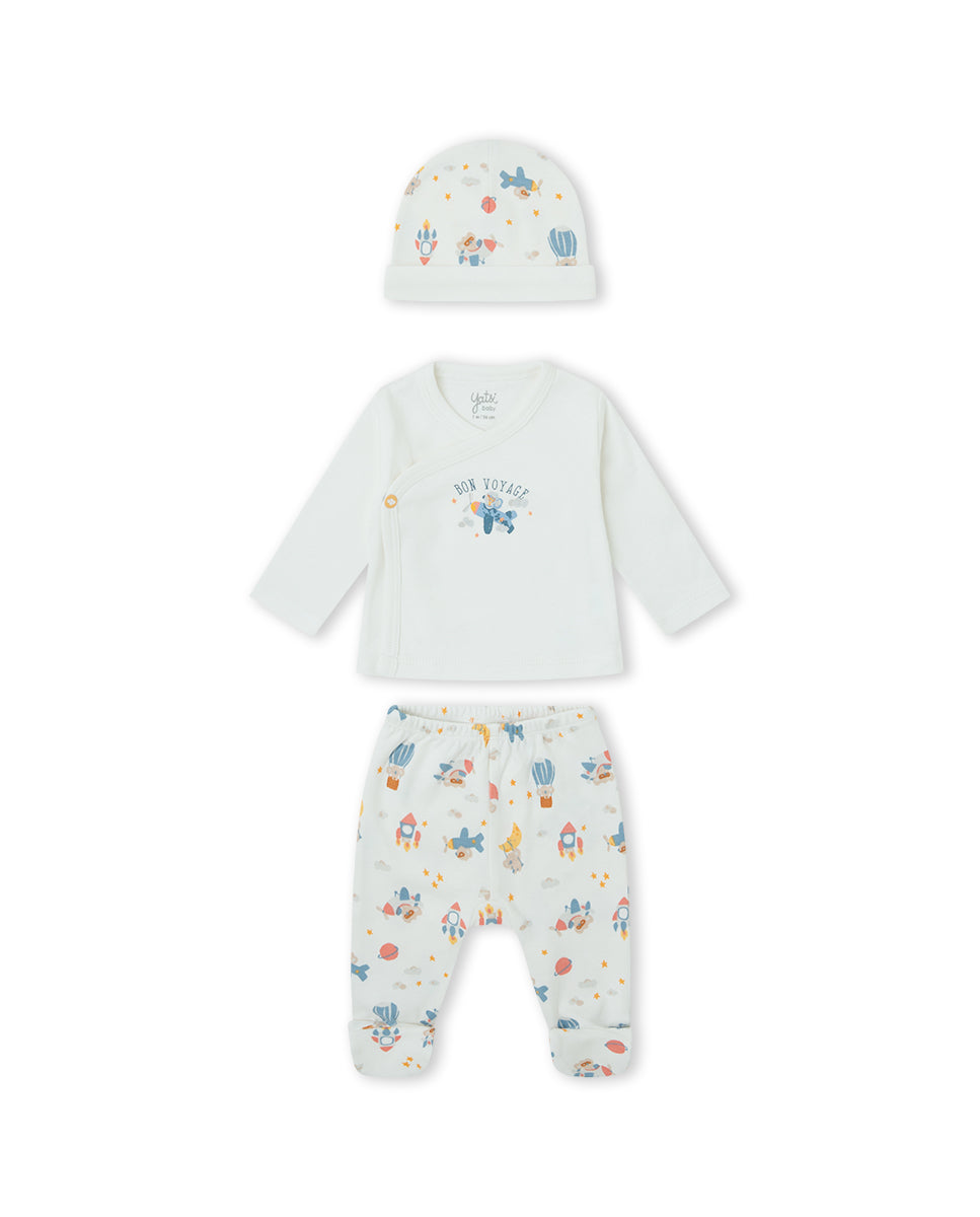 CONJUNTO JUBÓN NIÑO CRUDO