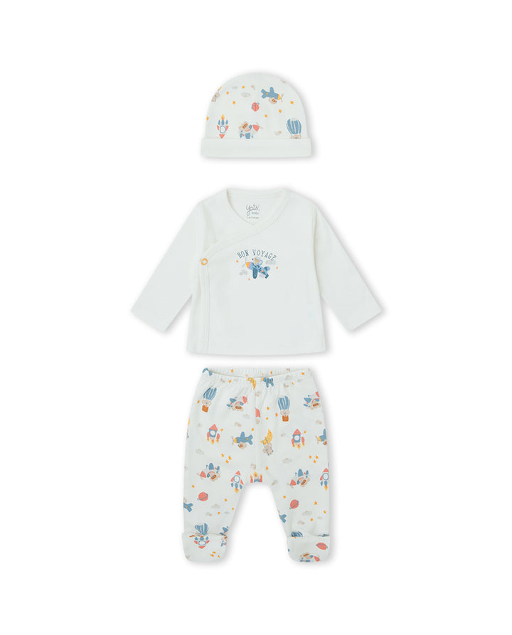 CONJUNTO JUBÓN NIÑO CRUDO