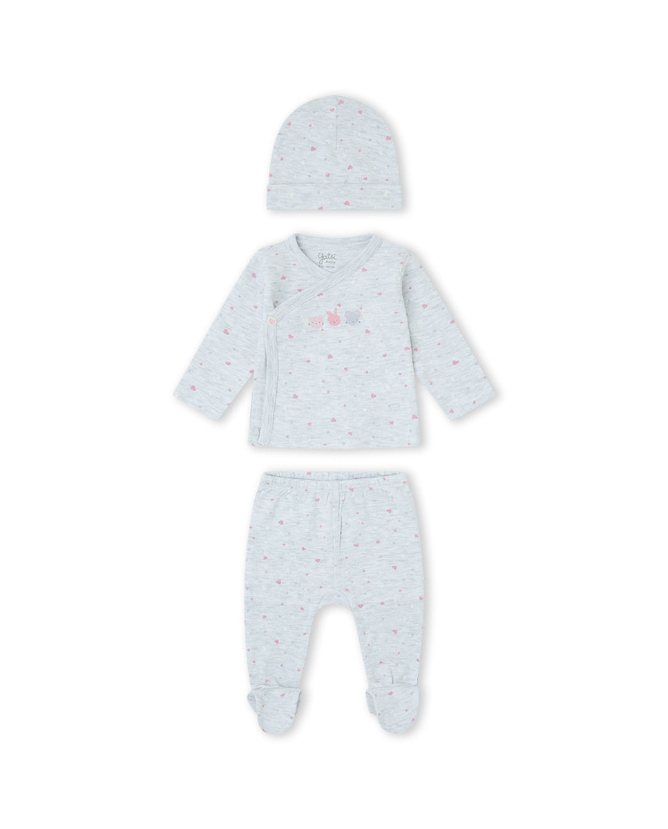 CONJUNTO JUBÓN NIÑA CELESTE