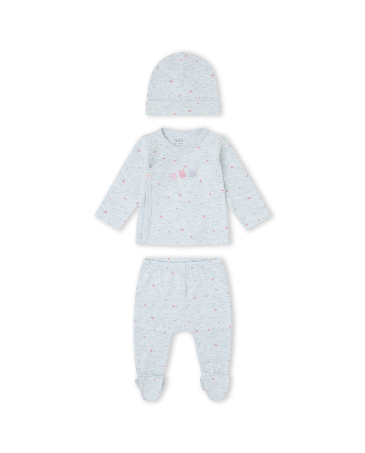 CONJUNTO JUBÓN NIÑA CELESTE