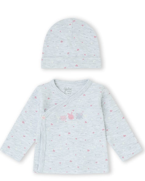 CONJUNTO JUBÓN NIÑA CELESTE
