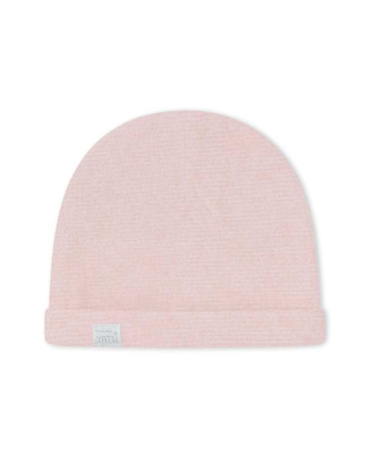 GORRO RECIÉN NACIDO UNISEX ROSA PALO