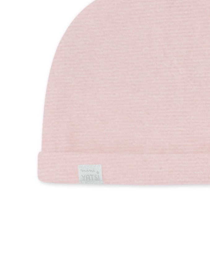 GORRO RECIÉN NACIDO UNISEX ROSA PALO