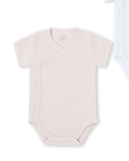 PACK 2 BODIES ABIERTO UNISEX BLANCO Y ROSA