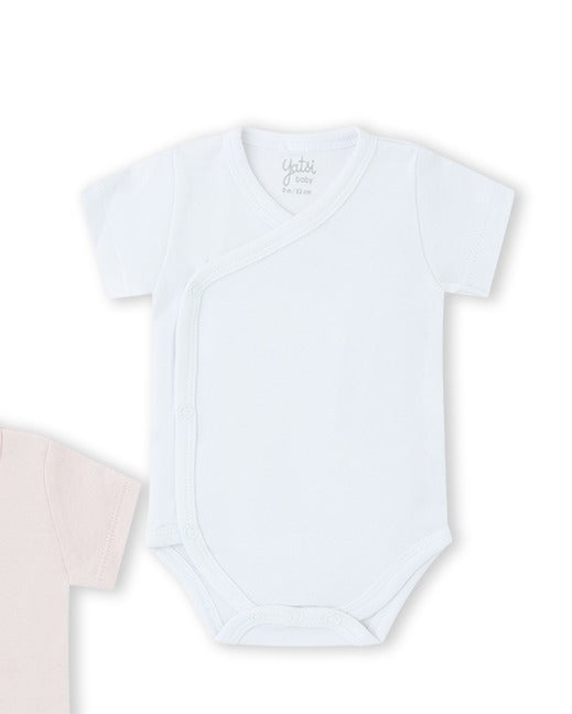 PACK 2 BODIES ABIERTO UNISEX BLANCO Y ROSA