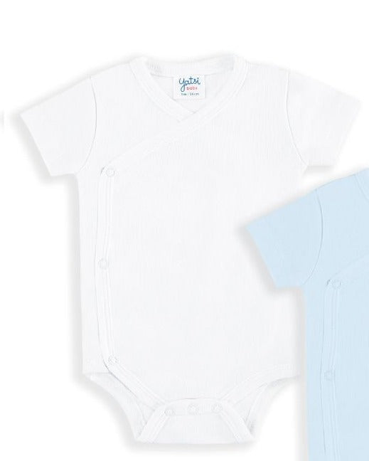 PACK 2 BODIES AMERICANO UNISEX BLANCO Y CELESTE