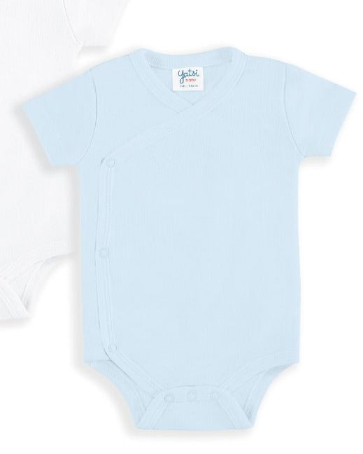 PACK 2 BODIES AMERICANO UNISEX BLANCO Y CELESTE