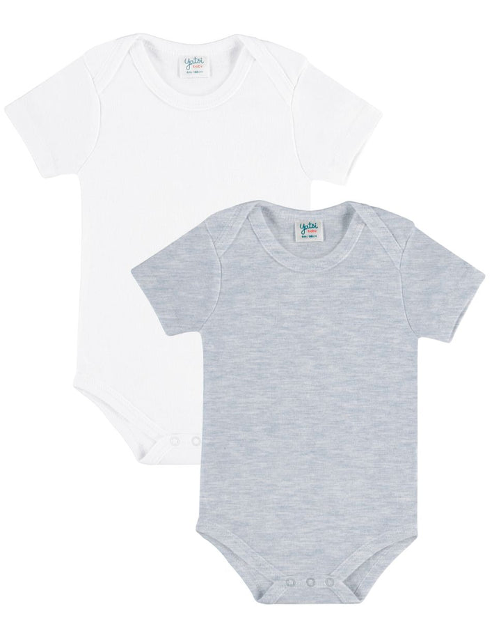 PACK 2 BODIES AMERICANO UNISEX BLANCO Y GRIS