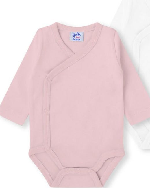 PACK 2 BODIES ABIERTO UNISEX BLANCO Y ROSA