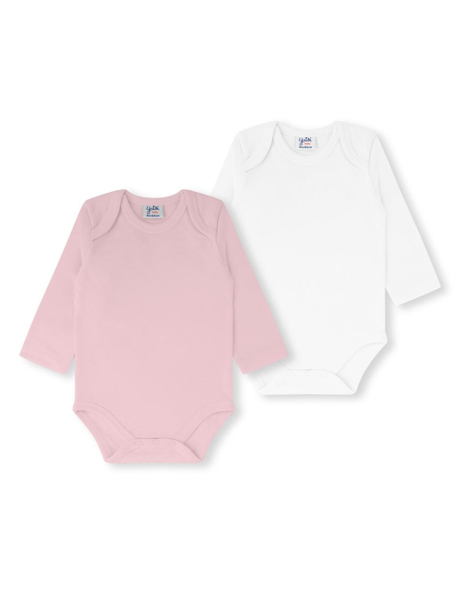PACK 2 BODIES AMERICANO UNISEX BLANCO Y ROSA
