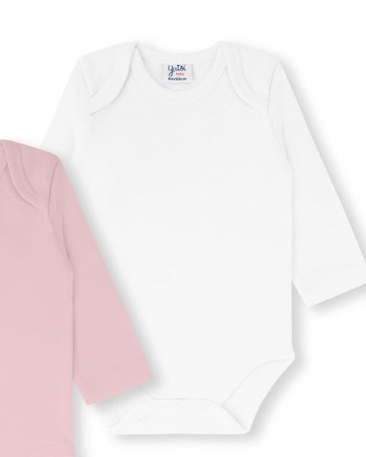 PACK 2 BODIES AMERICANO UNISEX BLANCO Y ROSA