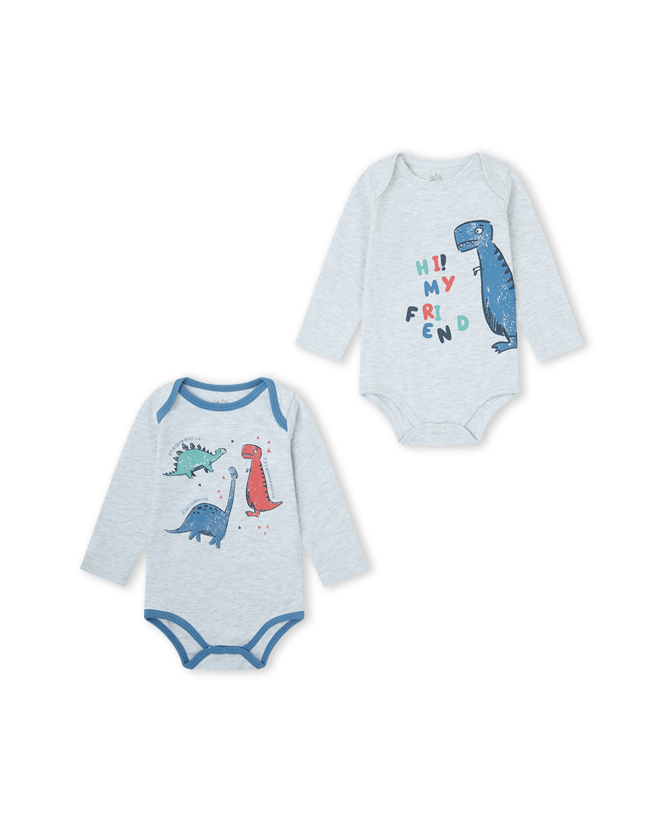 PACK 2 BODIES NIÑO GRIS VIGORÉ