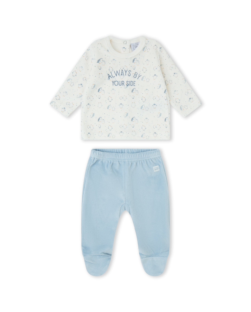CONJUNTO POLAINA NIÑO CRUDO