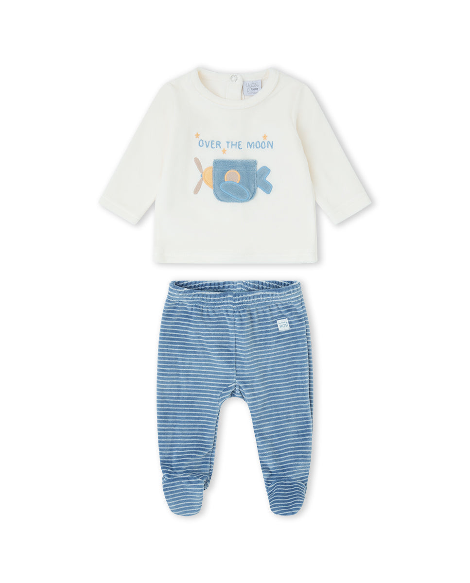CONJUNTO POLAINA NIÑO CRUDO