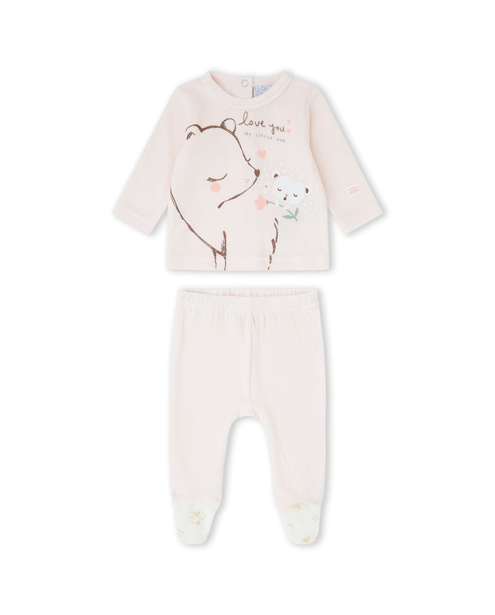 CONJUNTO  POLAINA NIÑA ROSA