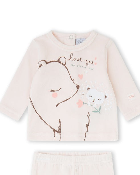 CONJUNTO  POLAINA NIÑA ROSA