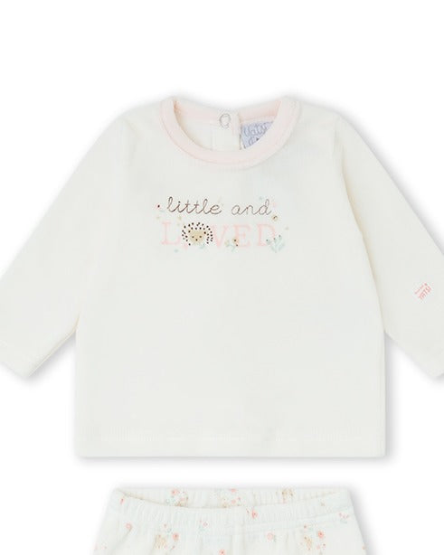 CONJUNTO  POLAINA NIÑA CRUDO