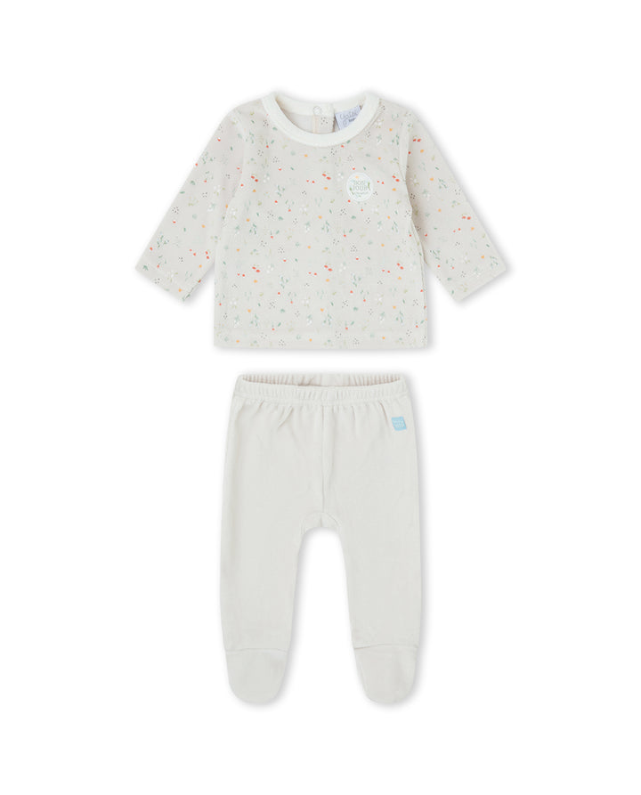 CONJUNTO  POLAINA NIÑA CRUDO