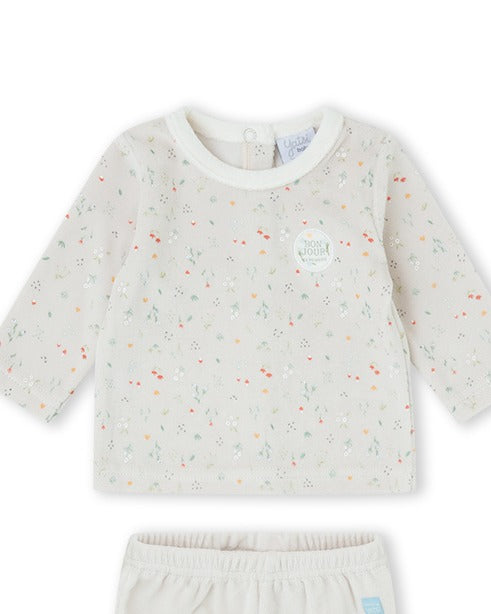 CONJUNTO  POLAINA NIÑA CRUDO