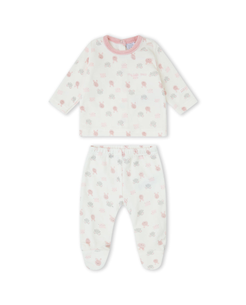 CONJUNTO POLAINA NIÑA CRUDO