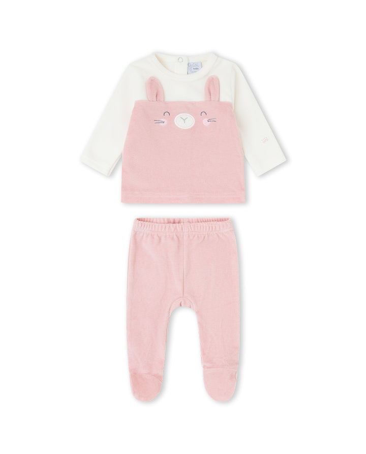 CONJUNTO POLAINA NIÑA ROSA MALVA