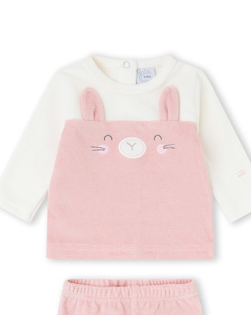 CONJUNTO POLAINA NIÑA ROSA MALVA