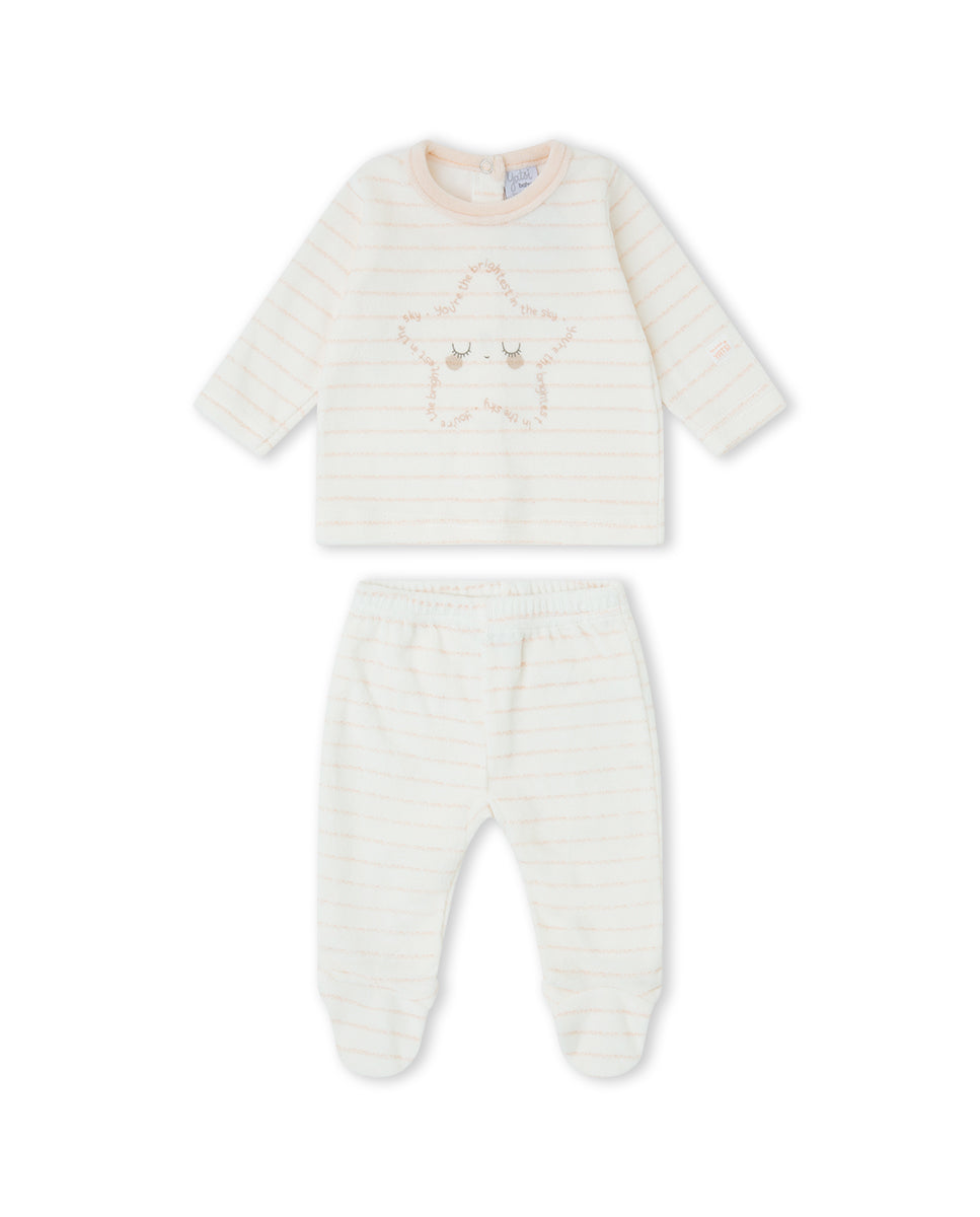 CONJUNTO POLAINA NIÑA CRUDO