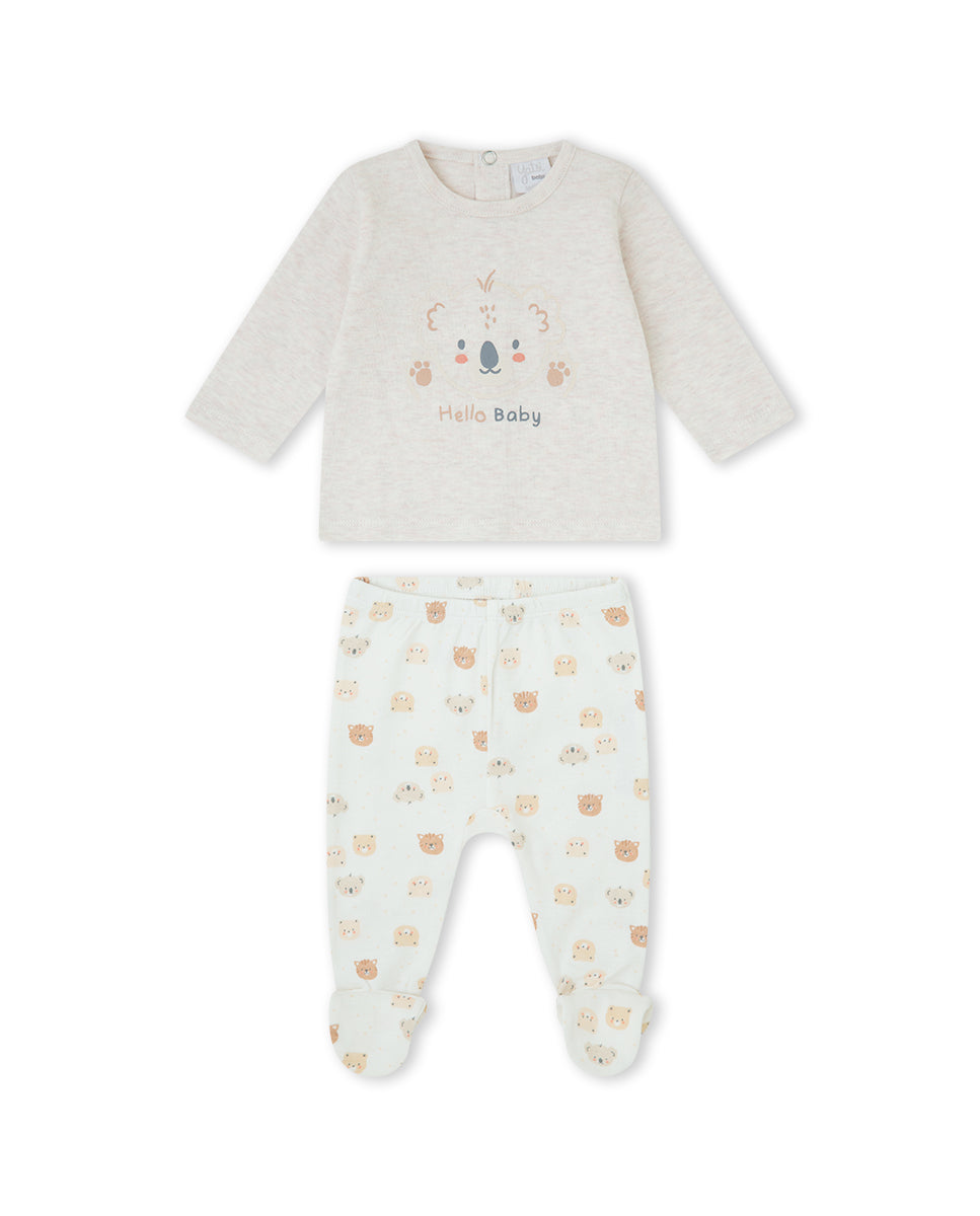 CONJUNTO POLAINA NIÑO BEIGE