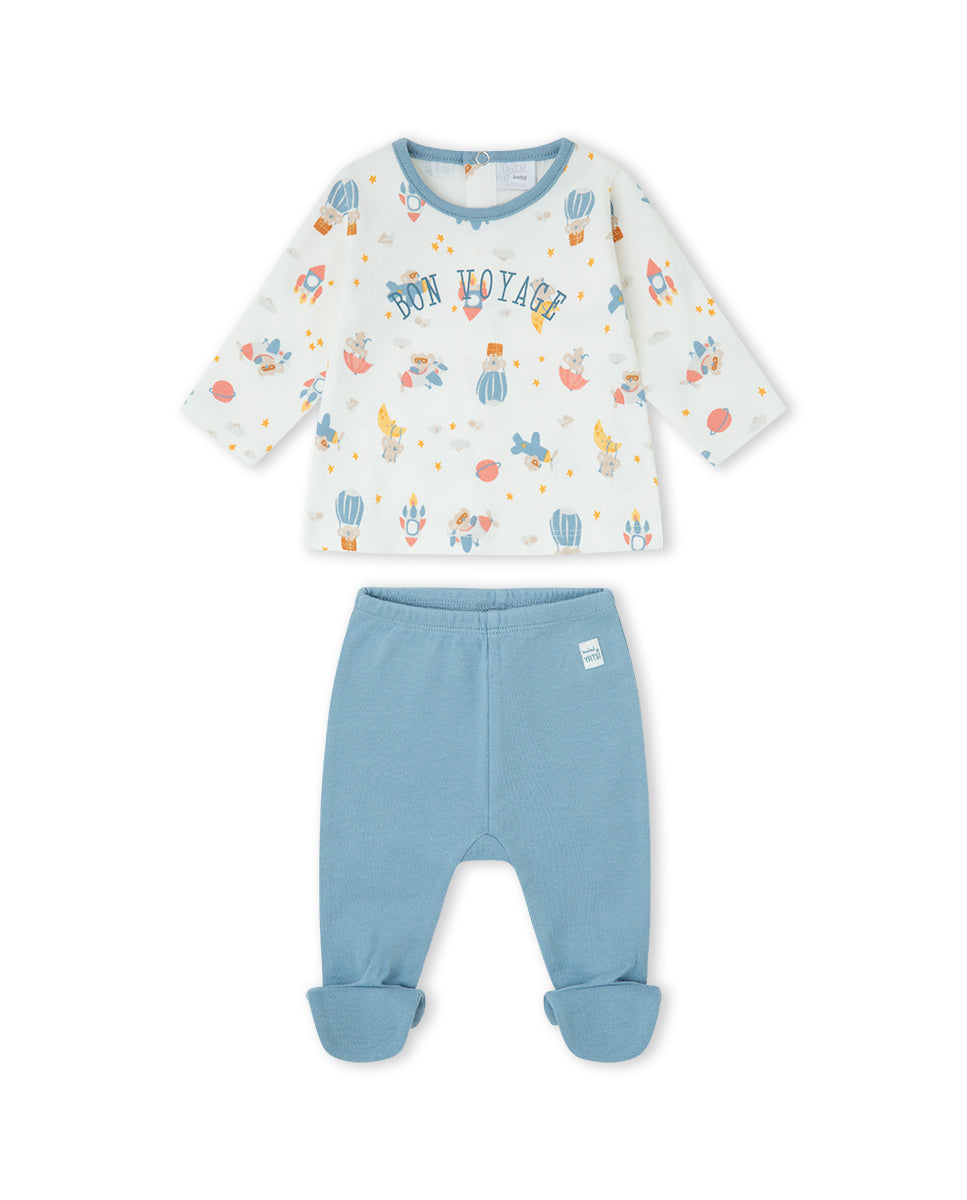 CONJUNTO POLAINA NIÑO CRUDO