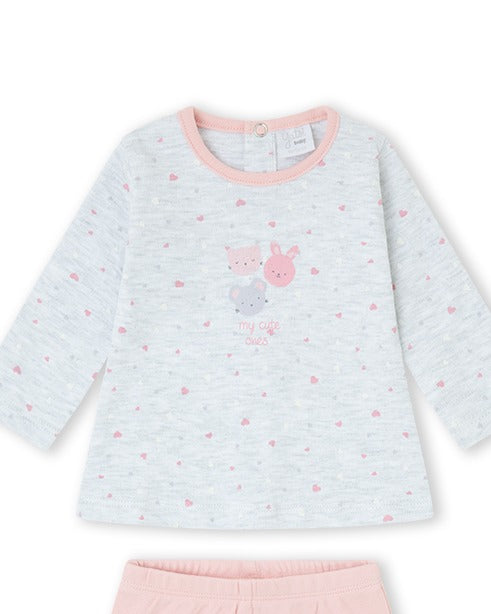 CONJUNTO POLAINA NIÑA ROSA MALVA
