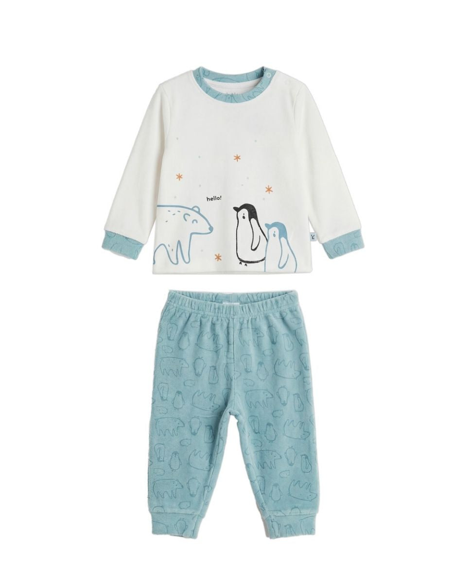 PIJAMA  NIÑO BEIGE