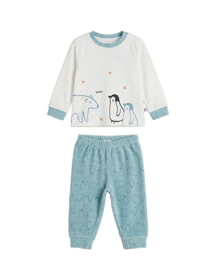PIJAMA  NIÑO BEIGE