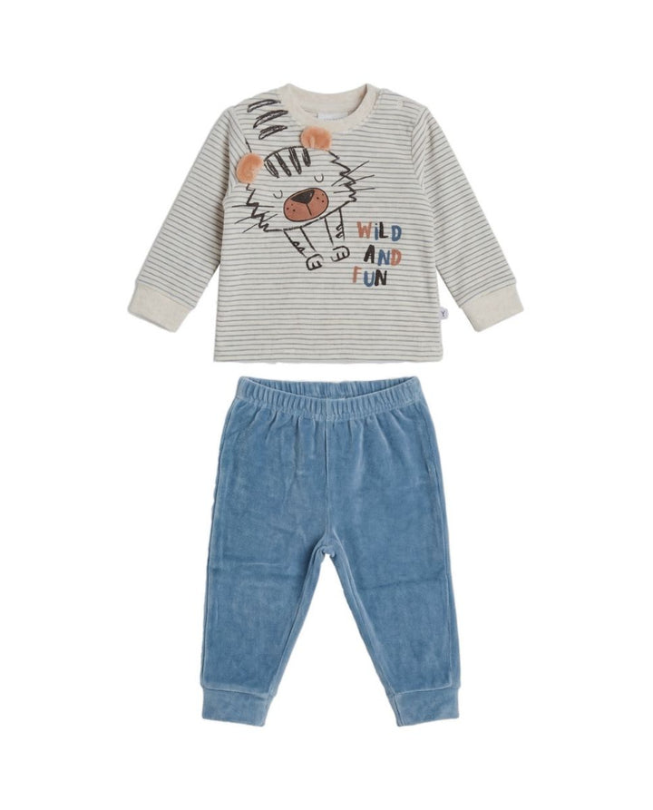 PIJAMA  NIÑO BEIGE