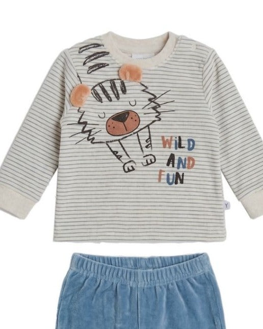 PIJAMA  NIÑO BEIGE