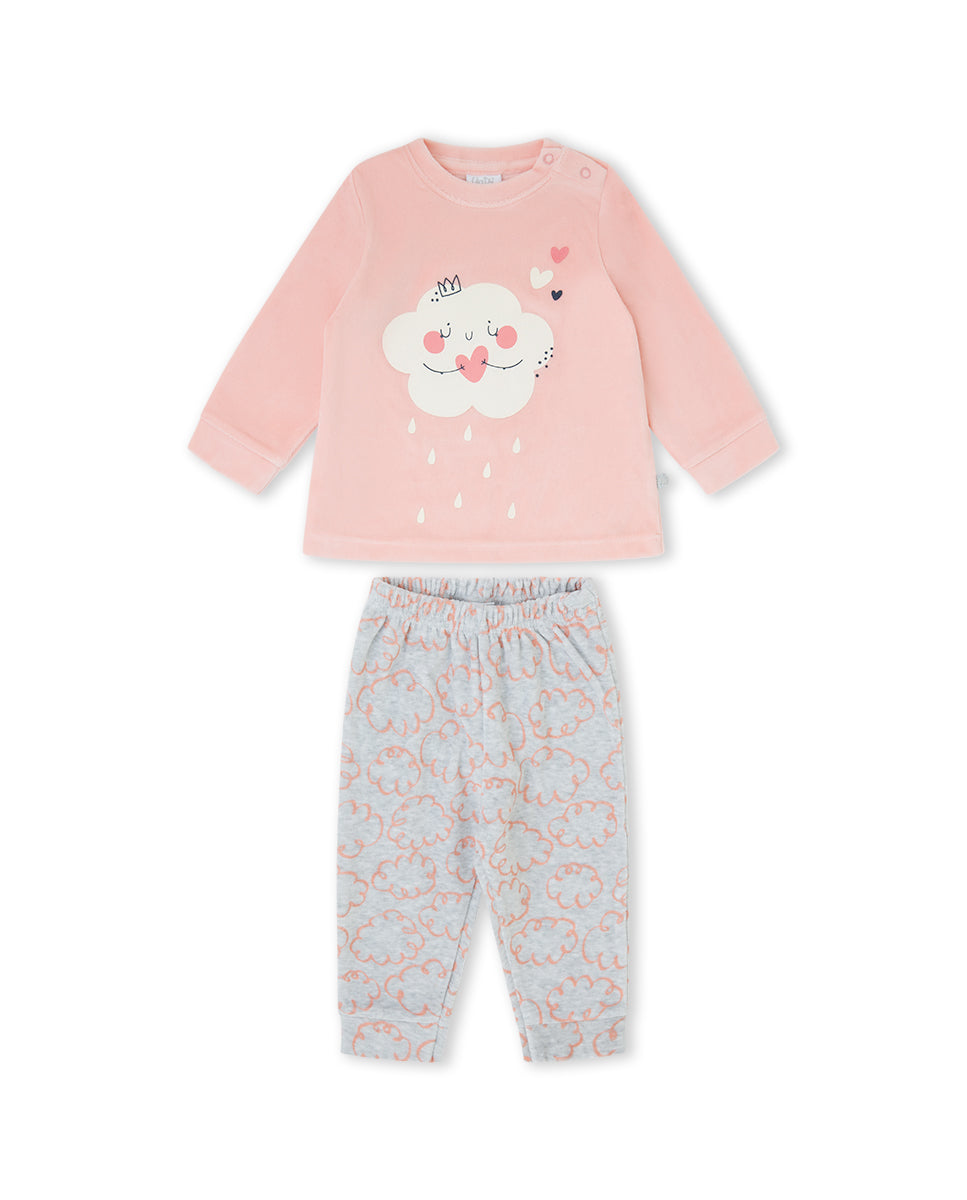 PIJAMA  NIÑA MELOCOTÓN