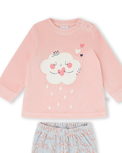 PIJAMA  NIÑA MELOCOTÓN