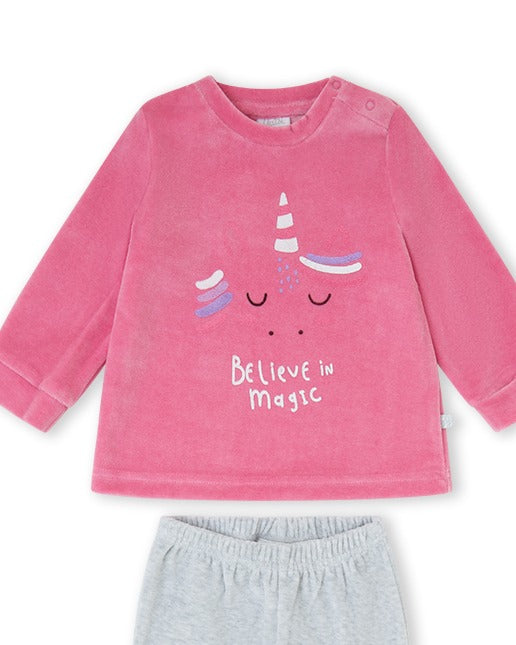 PIJAMA  NIÑA ROSA