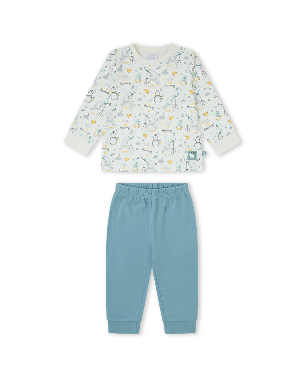 PIJAMA  NIÑO BEIGE