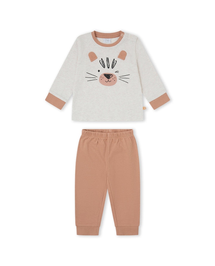 PIJAMA  NIÑO BEIGE