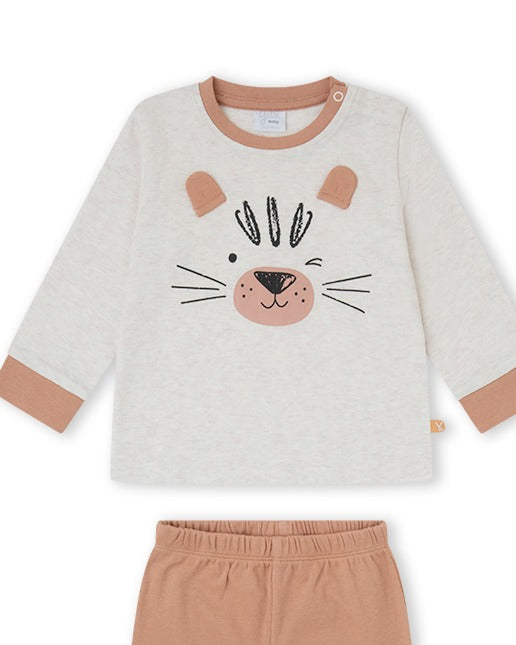 PIJAMA  NIÑO BEIGE