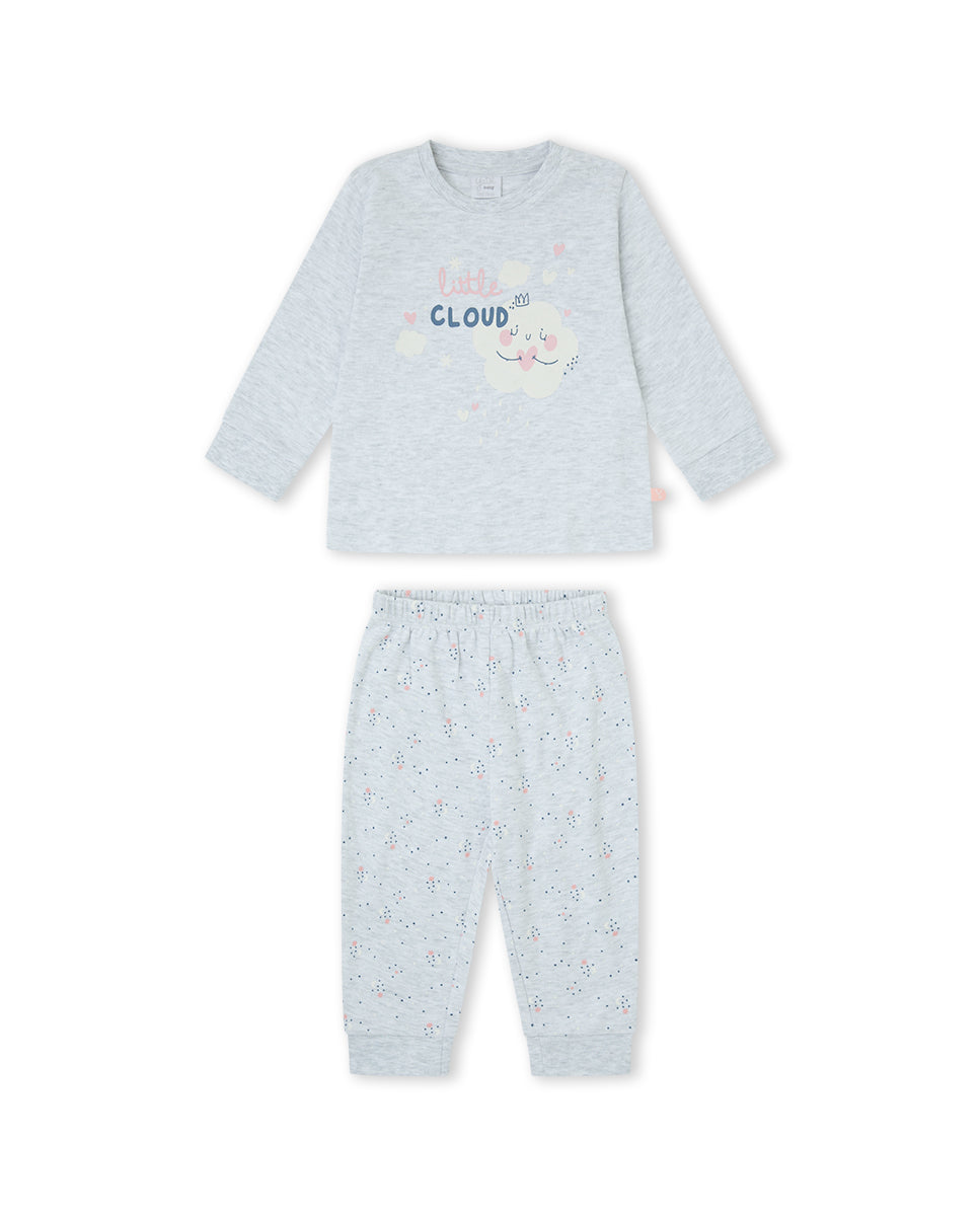 PIJAMA  NIÑA GRIS VIGORÉ