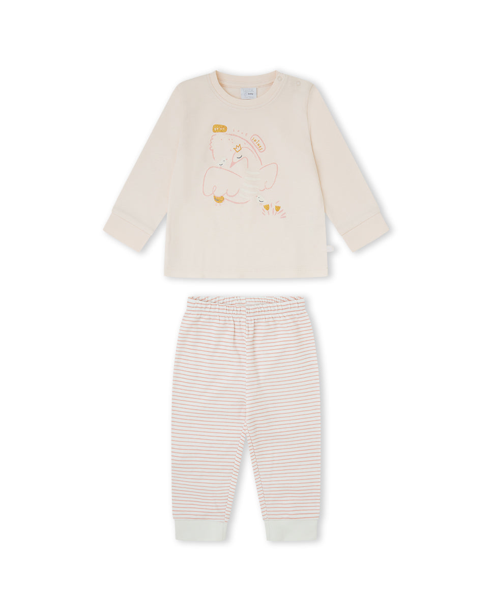 PIJAMA  NIÑA MELOCOTÓN