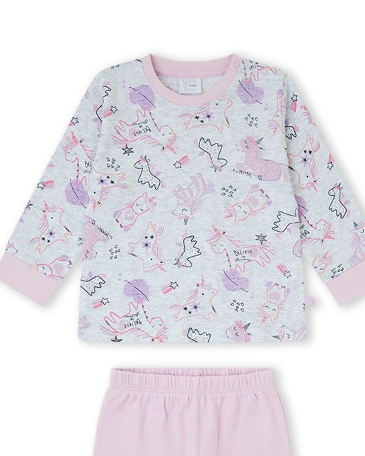 PIJAMA  NIÑA LILA