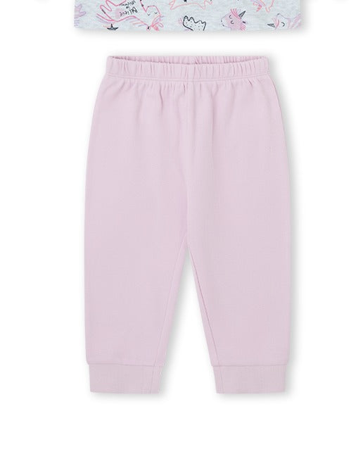 PIJAMA  NIÑA LILA